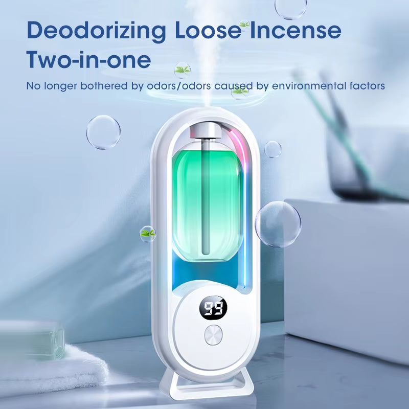 Wall Mounted Automatic Fragrance Machine Hotel Spray Toilet Deodorization Household Perfume Machine Air Diffuser Digital Display